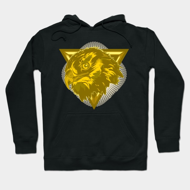 Golden Hawk Hoodie by Joebarondesign